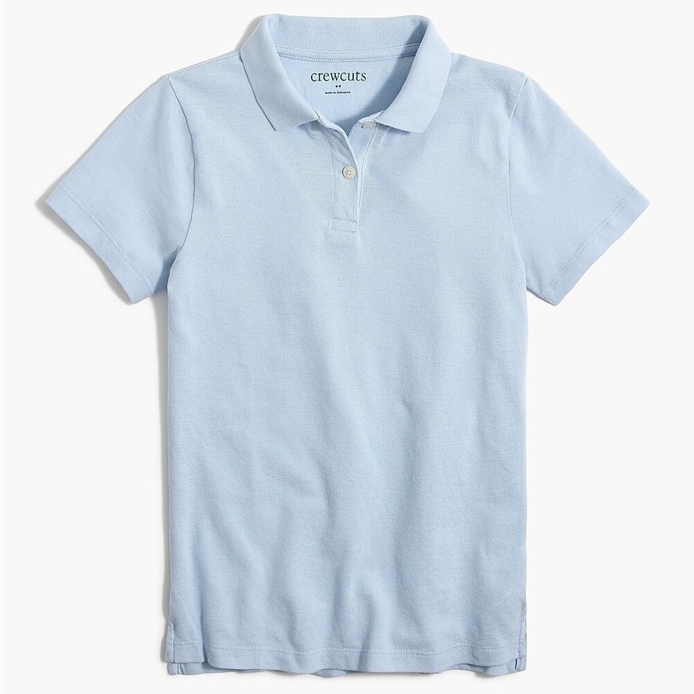 J crew faded chambray Kids' cotton piqué polo
